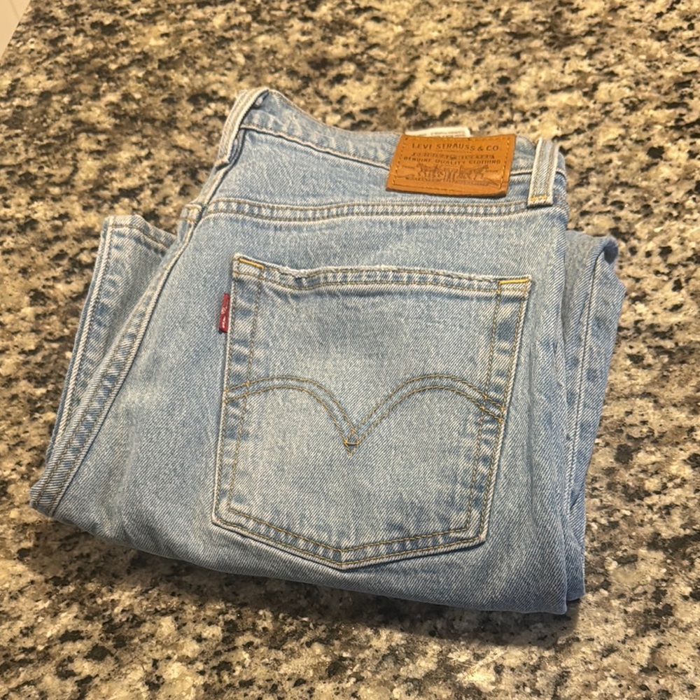 Levi's Light Blue Denim Jeans ribcage straight